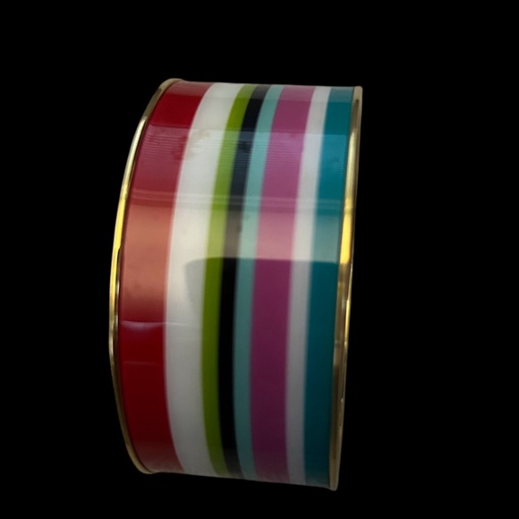 Like New Kate Spade New York Multi-Stripe Slip-On Bangle OS - Picture 2 of 12